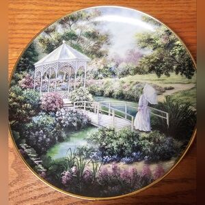 Franklin Mint 'Garden Gazebo' Ltd. Edt. Plate